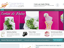Tablet Screenshot of casamientosybodas.com
